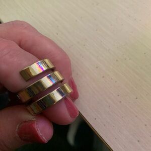 Source Unknown Gold Triple Band Ring